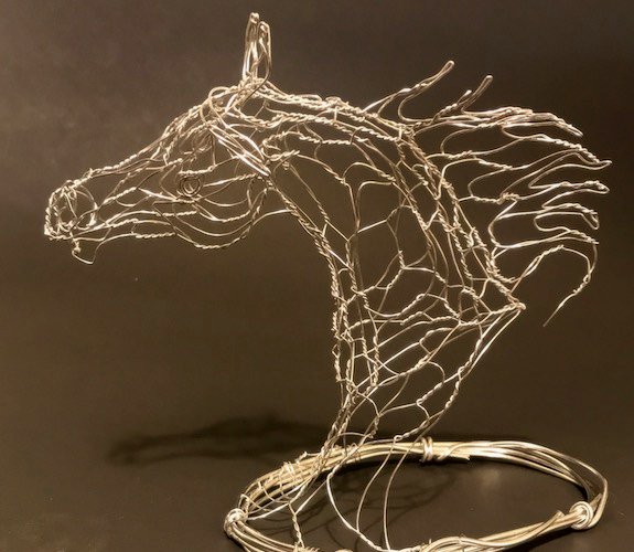 "Silver Mini Horse Head" - Elizabeth Berrien